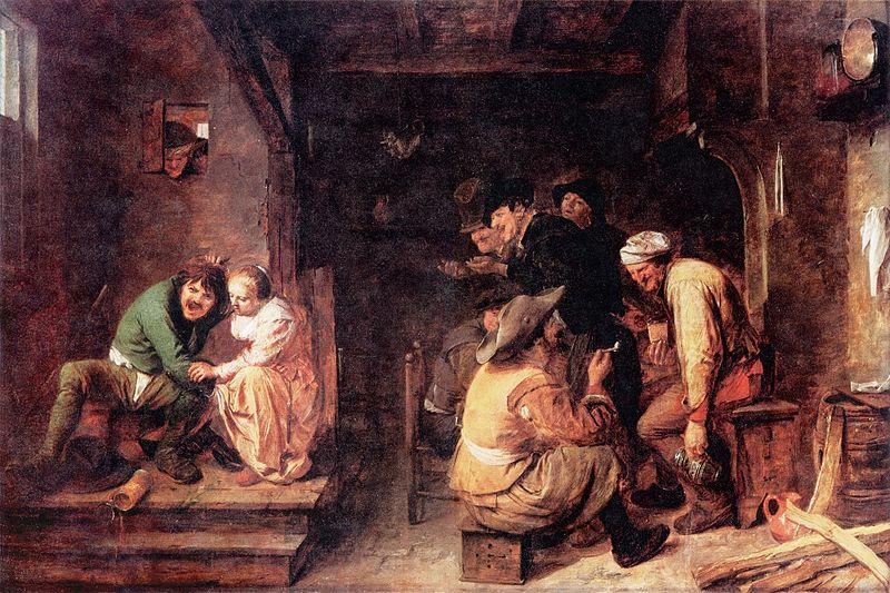 Adriaen Brouwer Tavern Scene Germany oil painting art